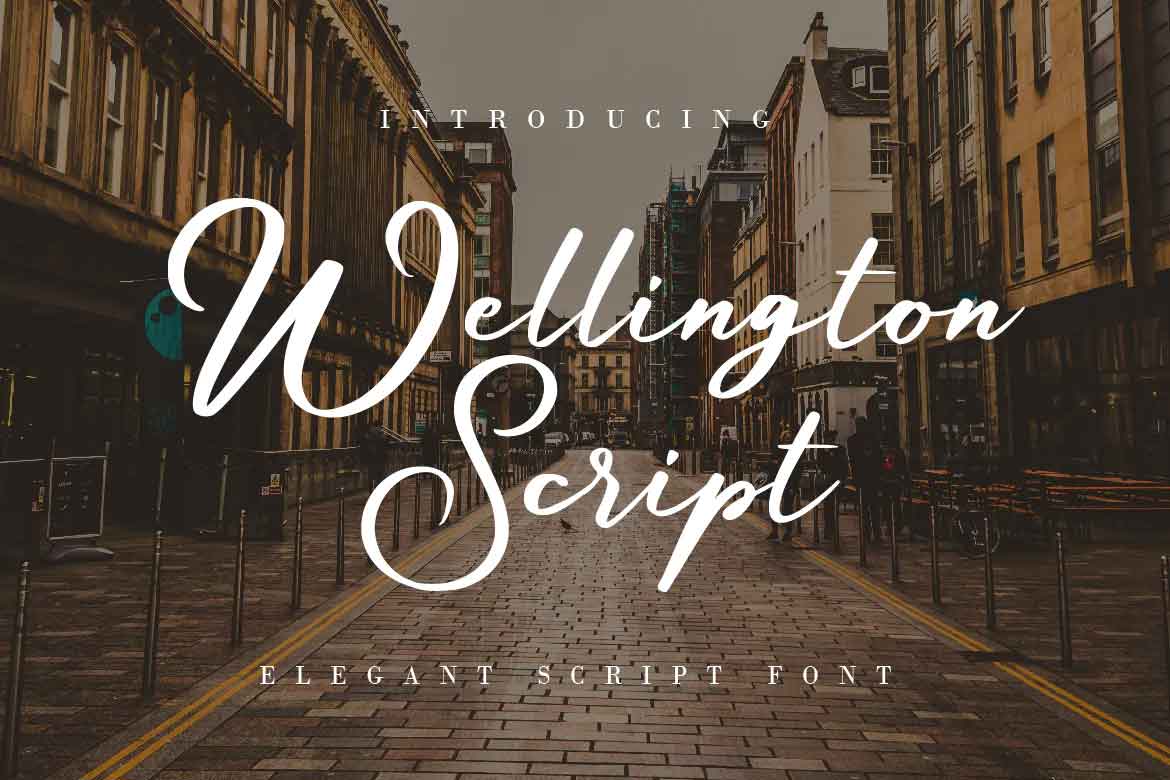 Wellington Script Font