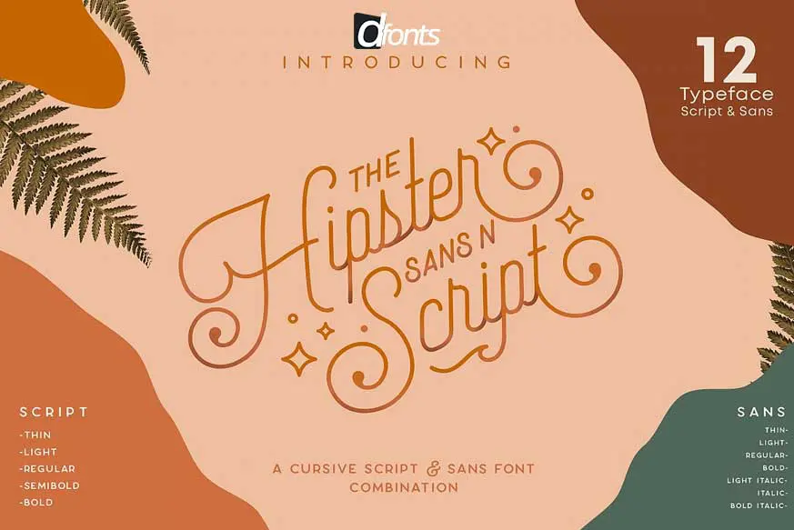 Hipster Style Script and Sans Typeface