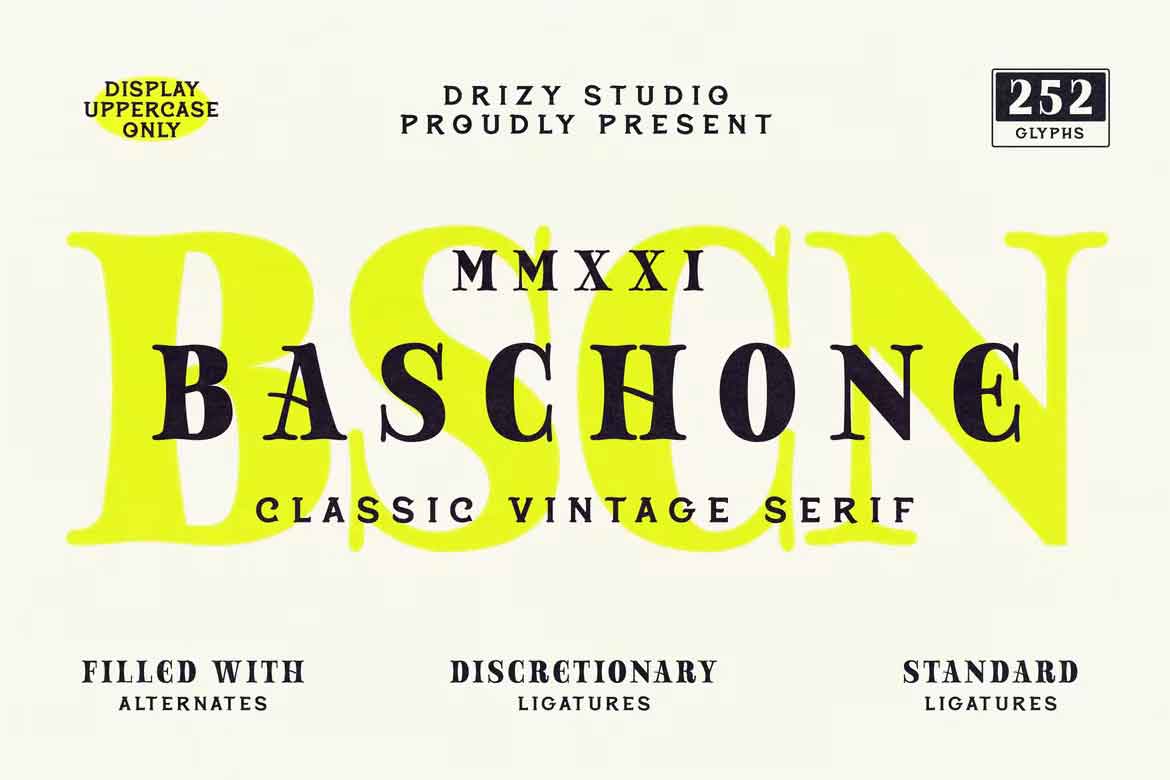 Baschone Font