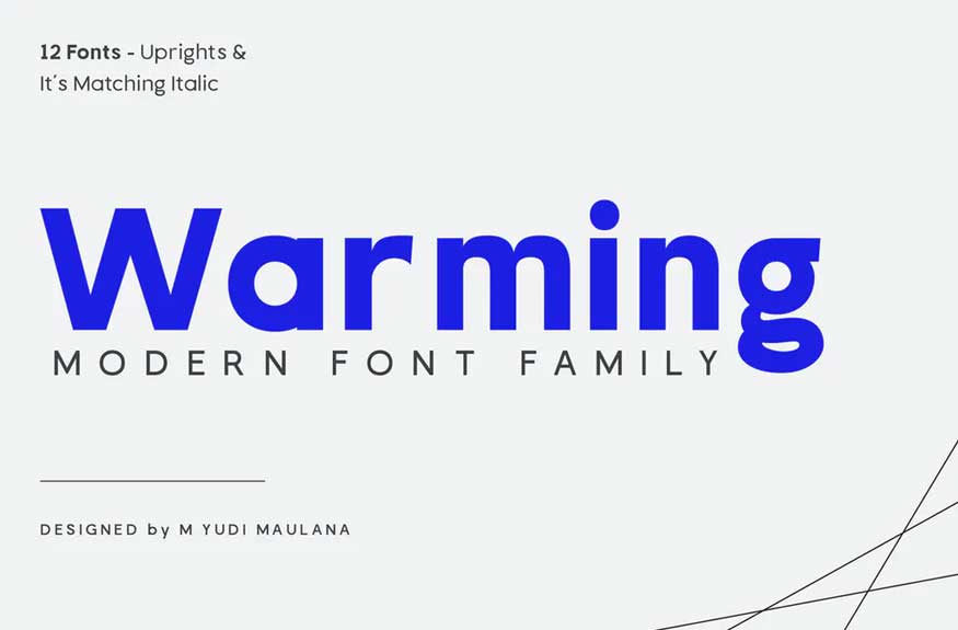 Warming Font Family