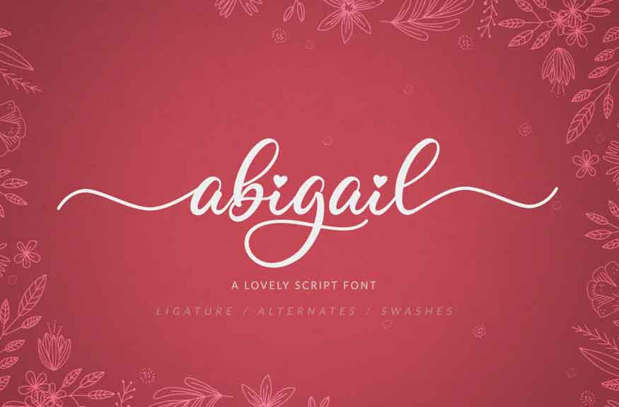 Abigail Script Font