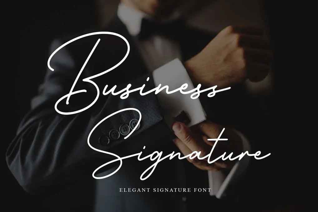 Business Signature Font