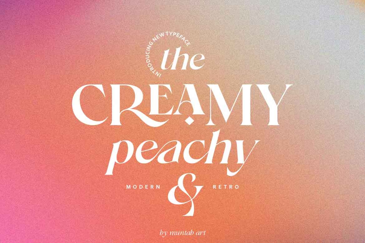 Creamy Peachy Font