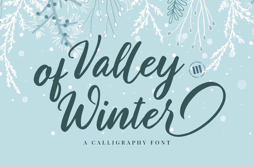 Valley of winter Font