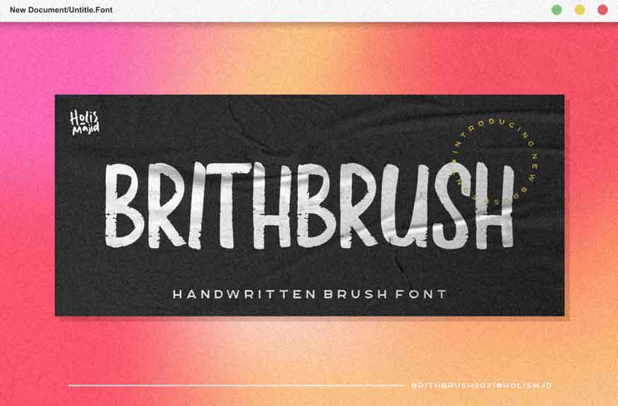 Brith Brush Font