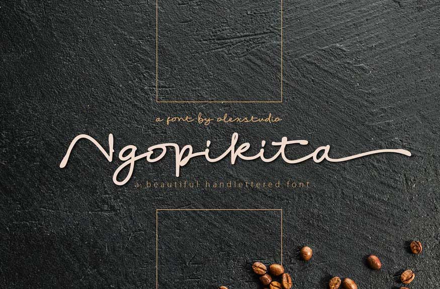 Ngopikita - Handlettered font