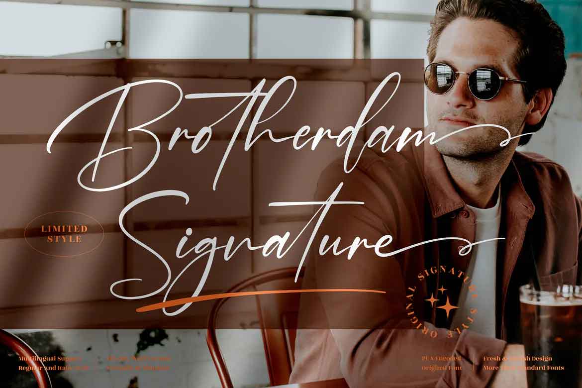 Brotherdam Signature Font