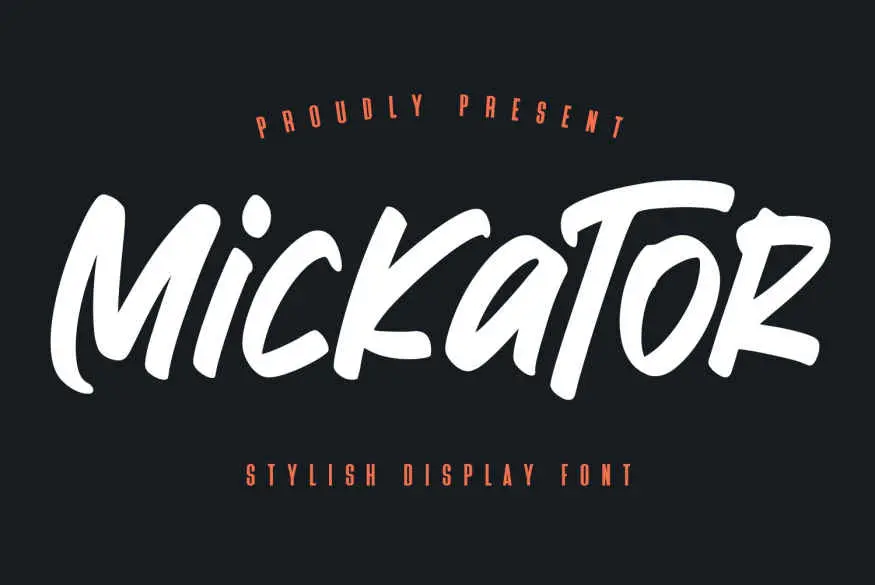 Mickator Stylish Display Font