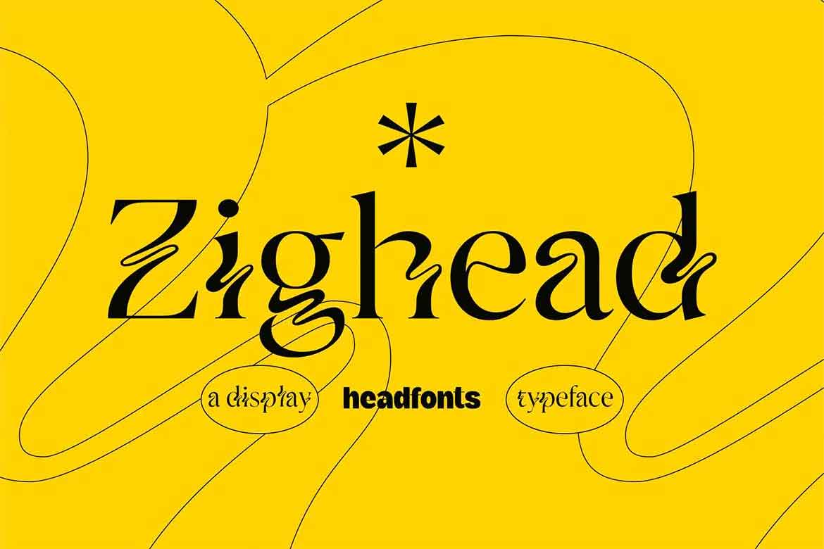 Zighead Display Font