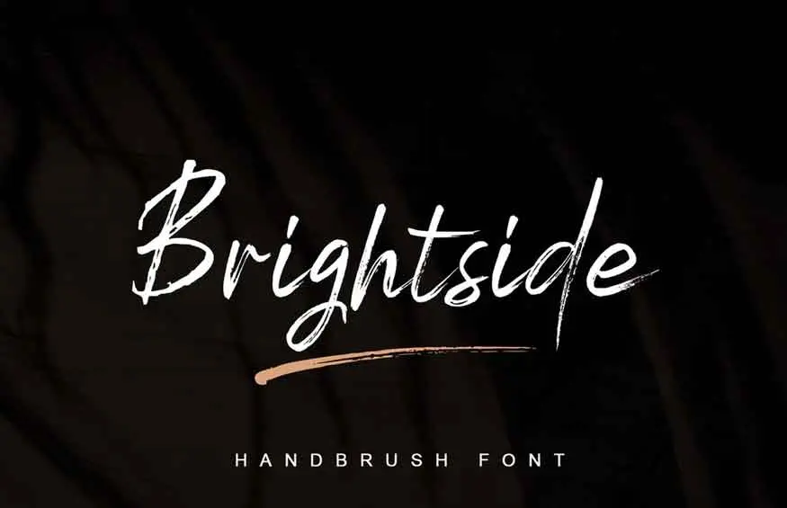 Brightside Brush Font