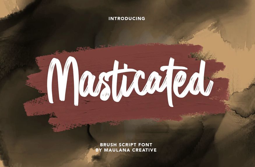 Masticated Font