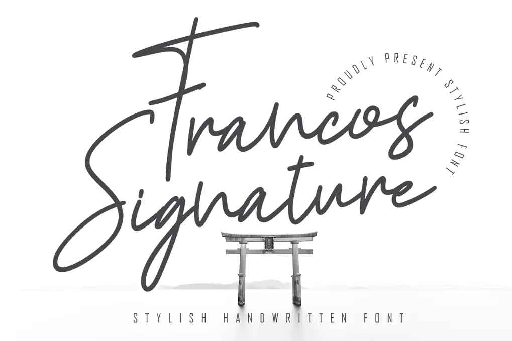 Francos Signature Font
