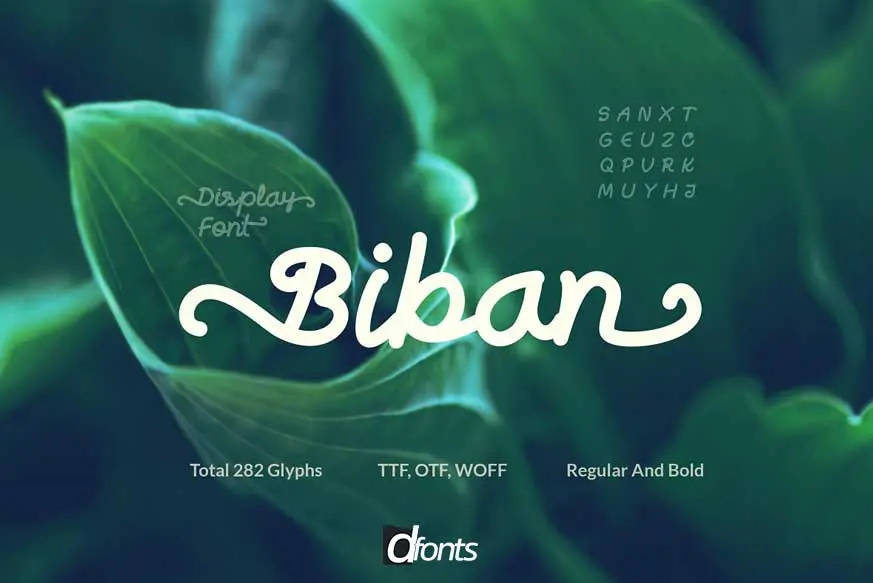 Biban Handwritten Script