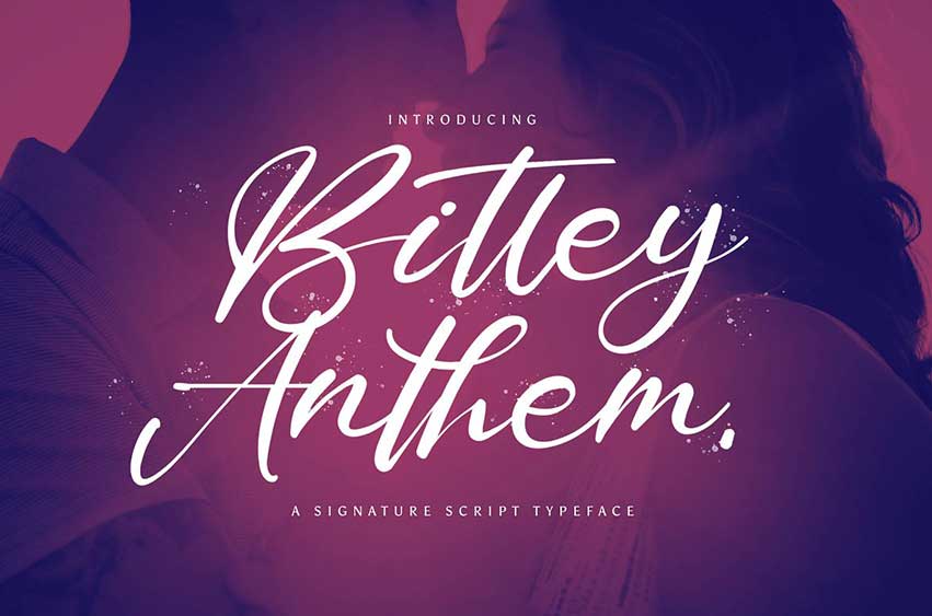 Bitley Anthem - Handwritten Font