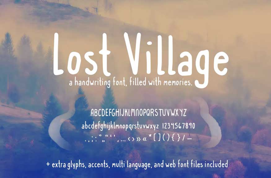 Lost Village Font