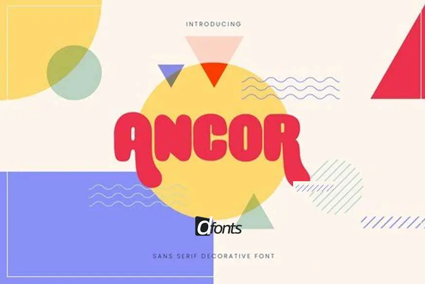 Ancor - Bold Fun Sans Serif Font
