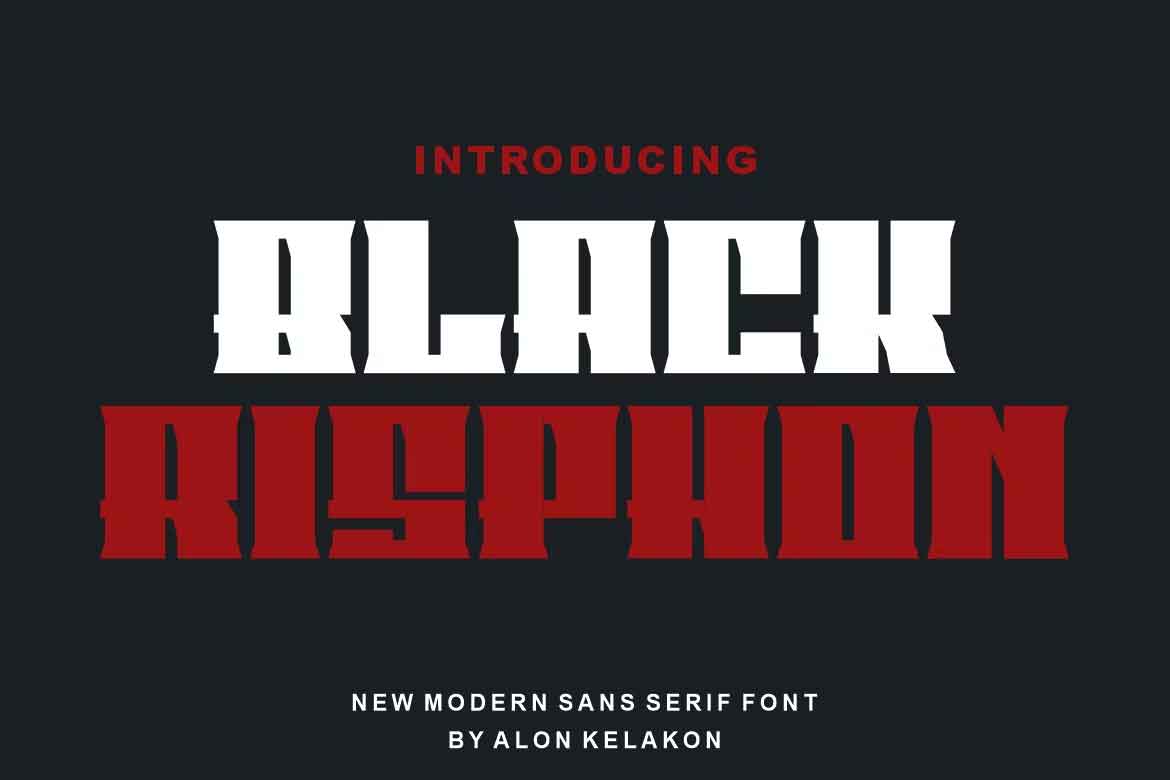 Black Risphon Font