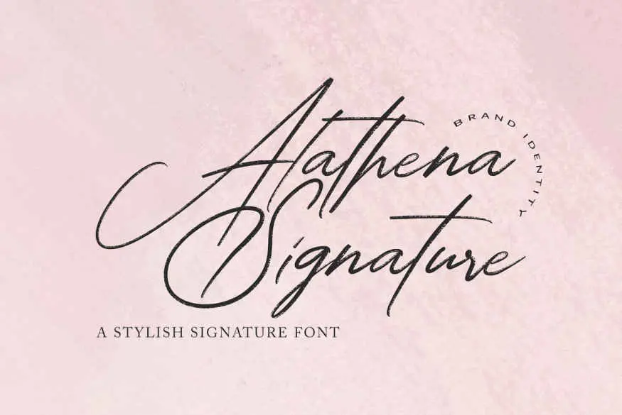 Alathena Signature Font