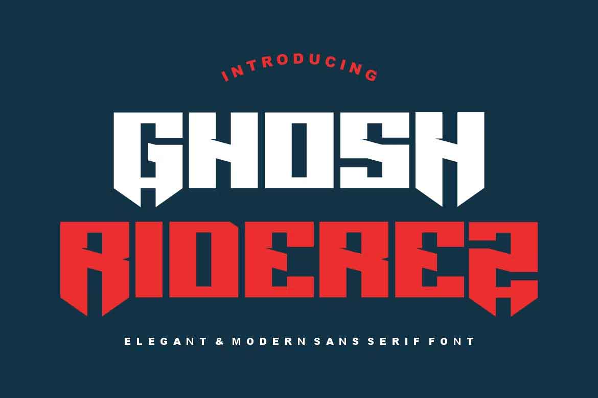 Ghosh Riderez Font