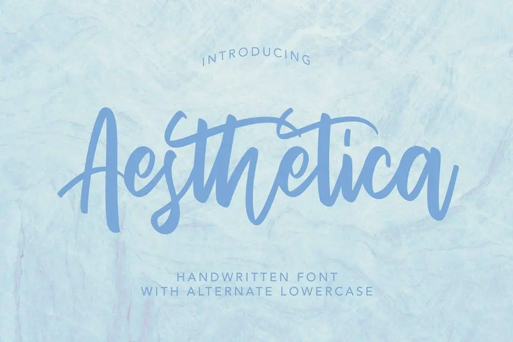 AesThetica - Handwritten Font