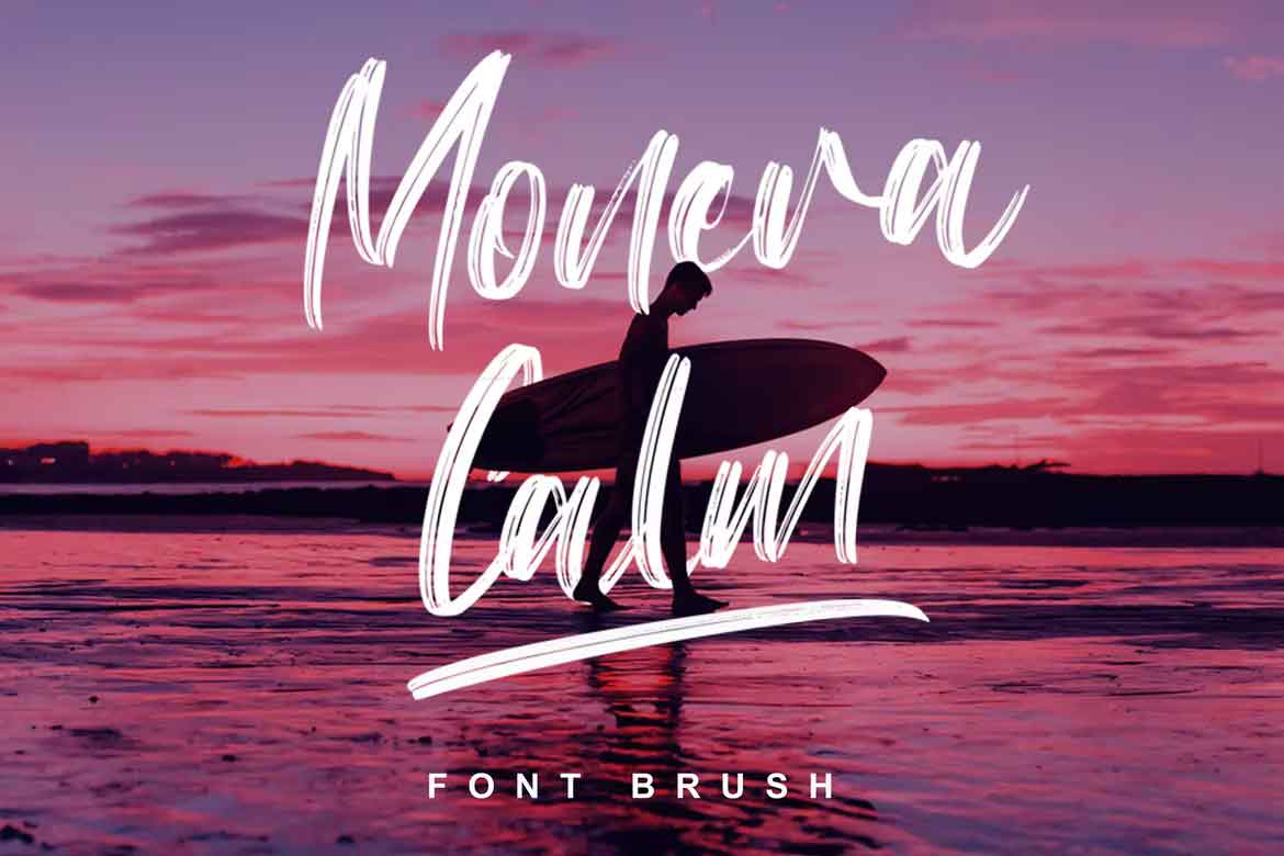 Monera Calm - Brush Font