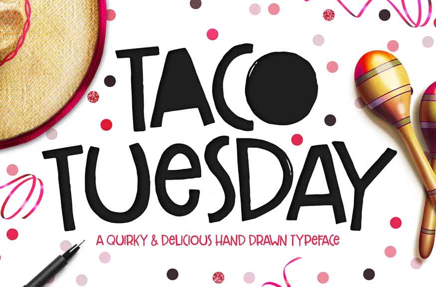 Taco Tuesday Font