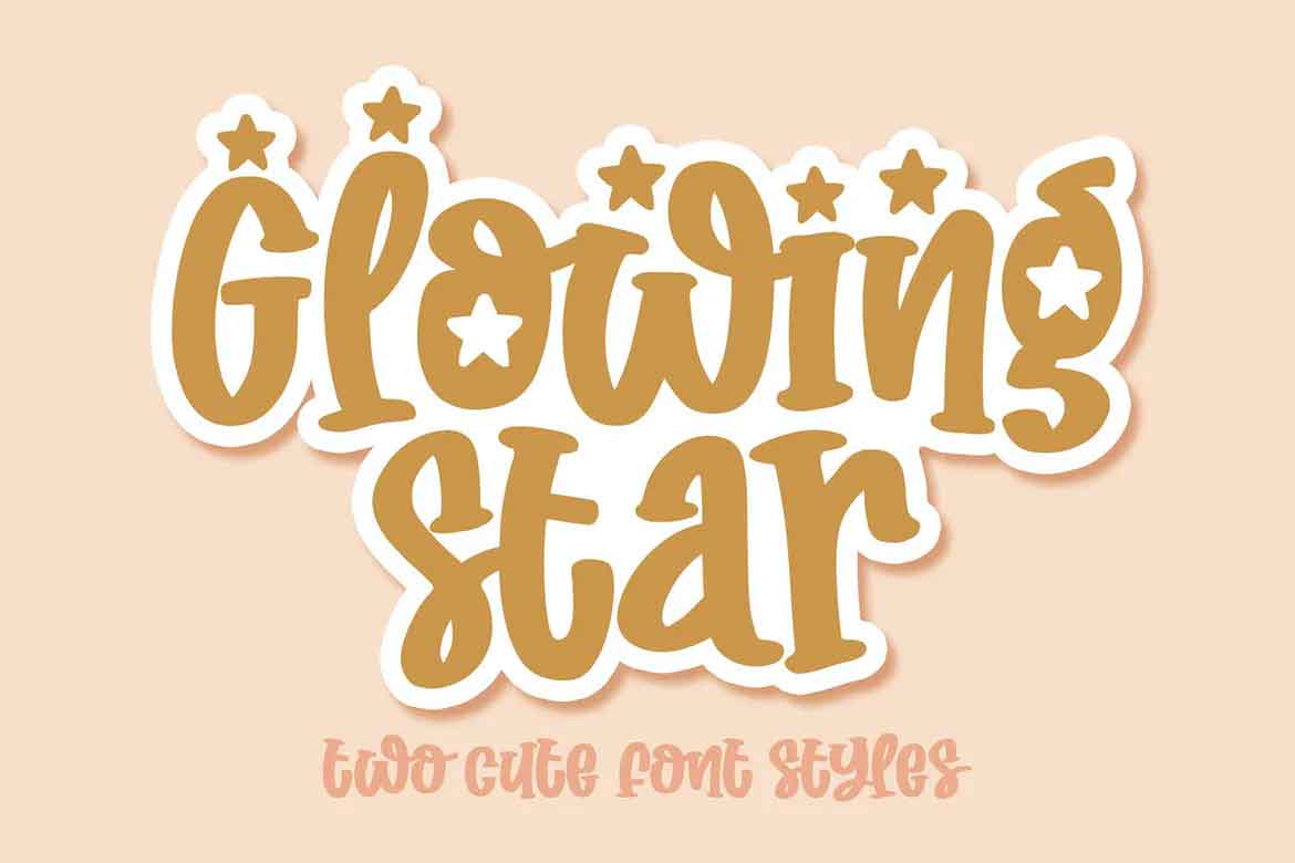 Glowing Star Font