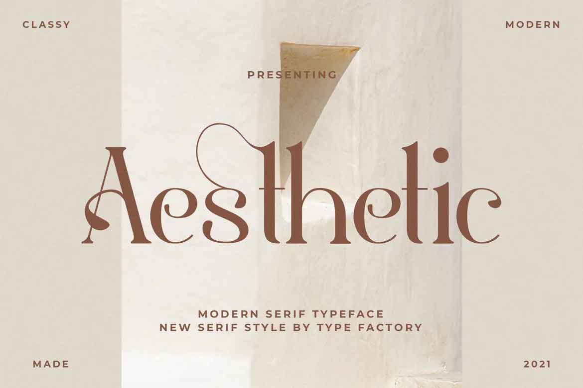 Aesthetic font