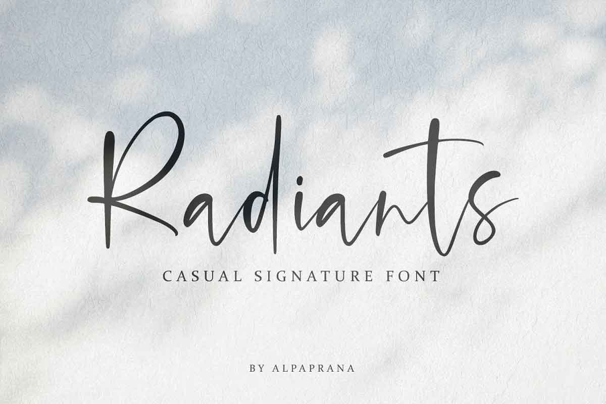 Radiants - Casual Signature Font