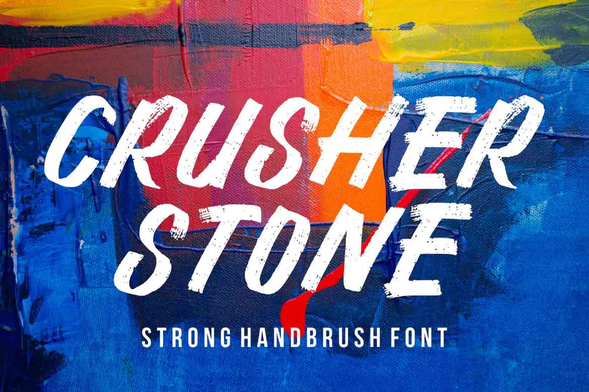 Chrusher Stone Font