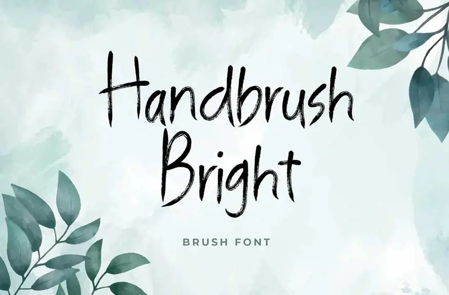 Handbrush Bright Font