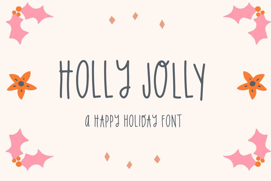 Holly Jolly Holiday Font