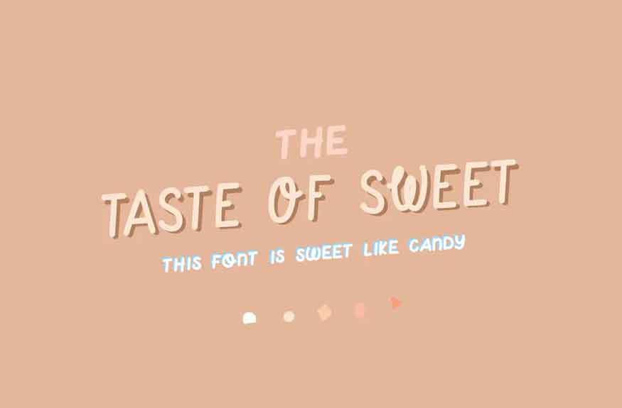 Taste of Sweet Font