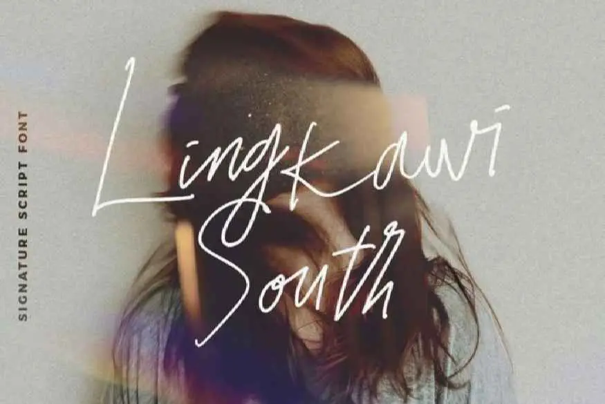 Lingkawi South - Signature Font Logotype