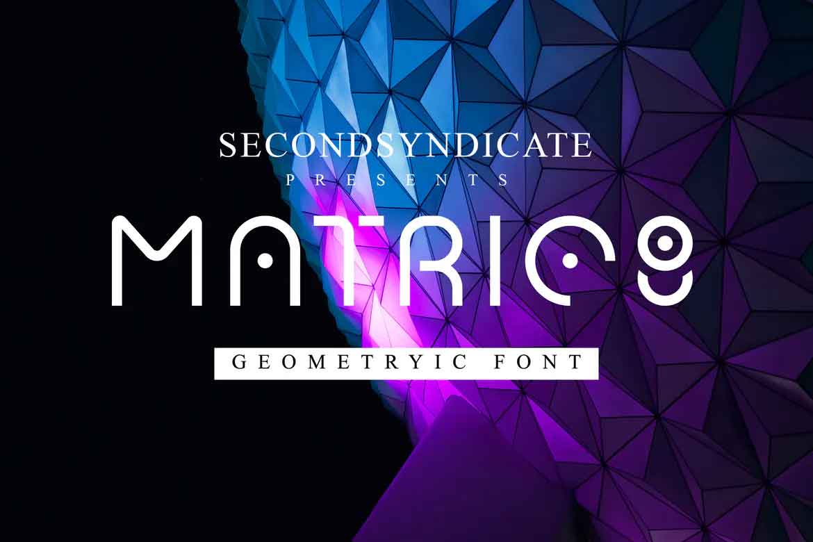 Matric8 Geometric Font