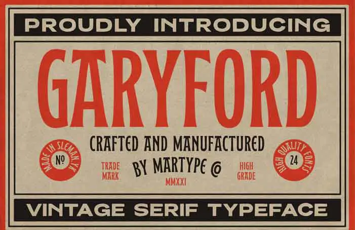 Garyford Font