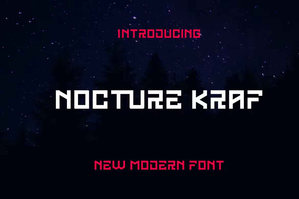 Nocture Kraf Font