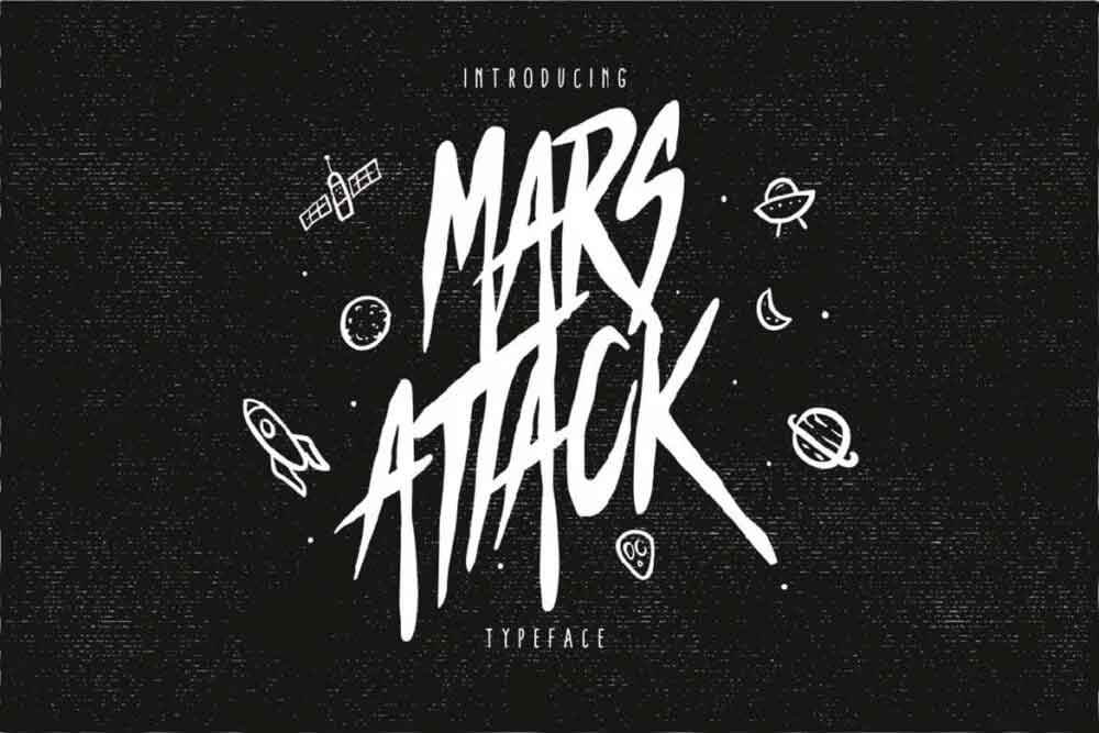 Mars Attack Font