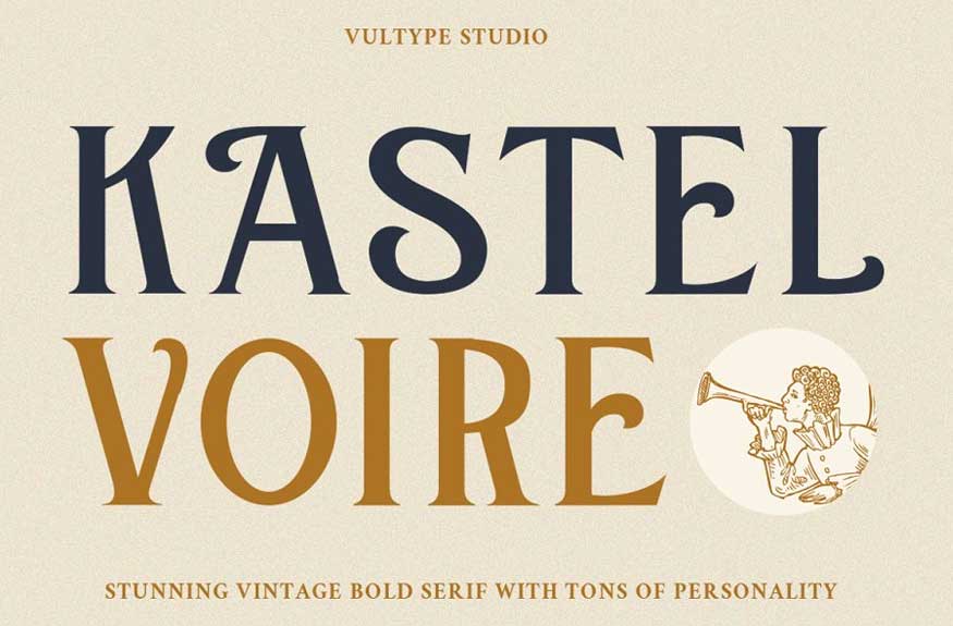 Kastel Voire - Classic Display Font