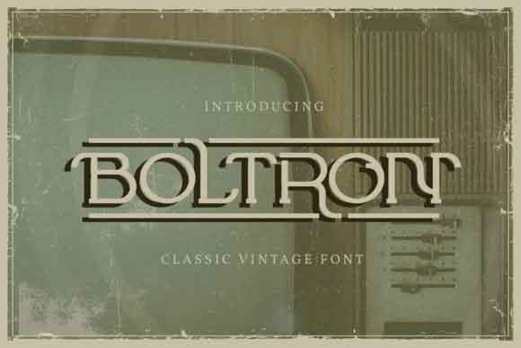 Boltron Font