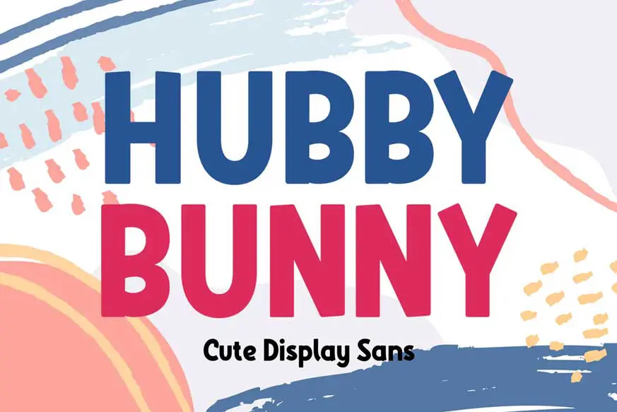Hubby Bunny - Cute Display Sans