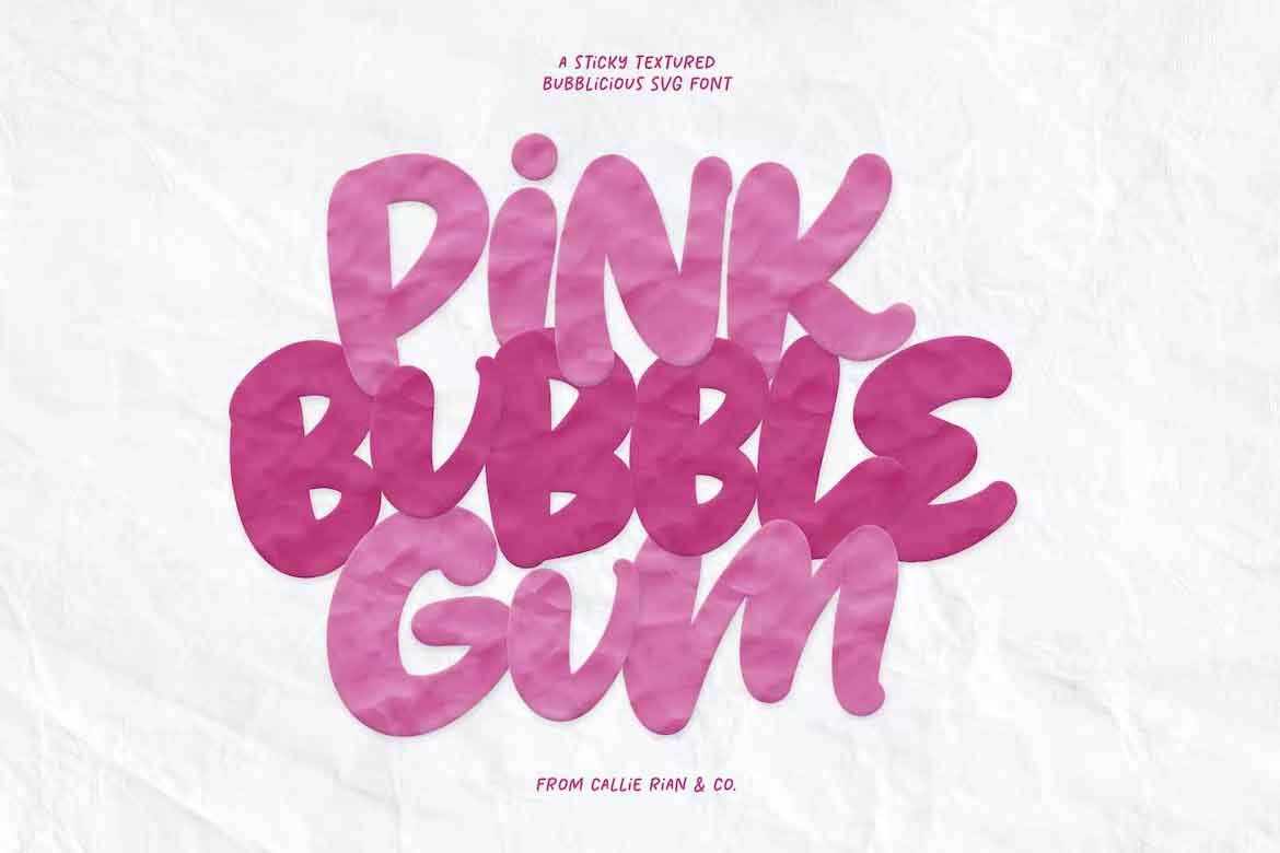 Pink Bubblegum SVG