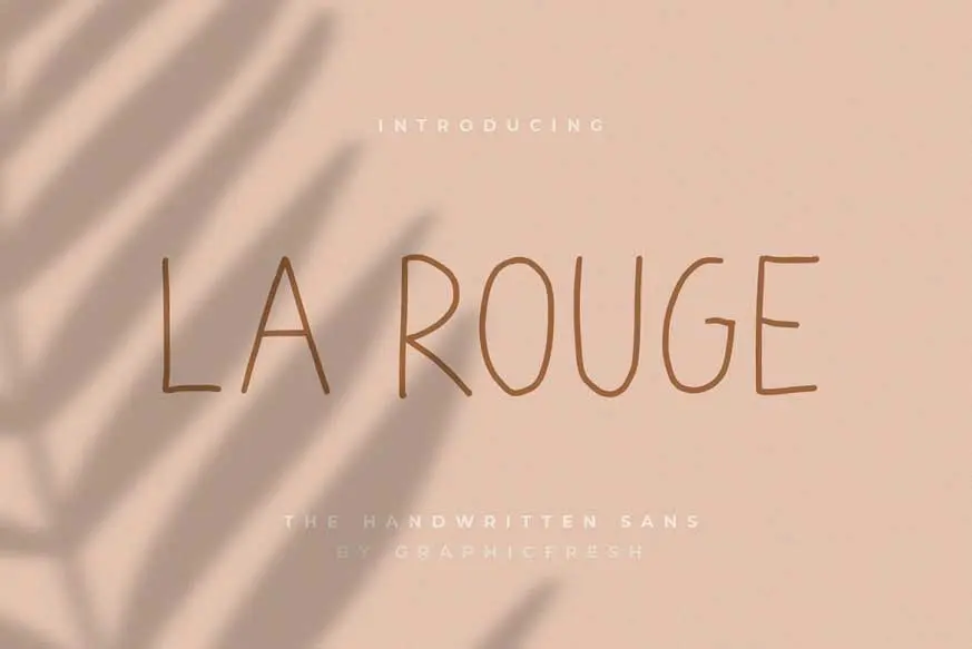 La Rouge - Handwritting Sans