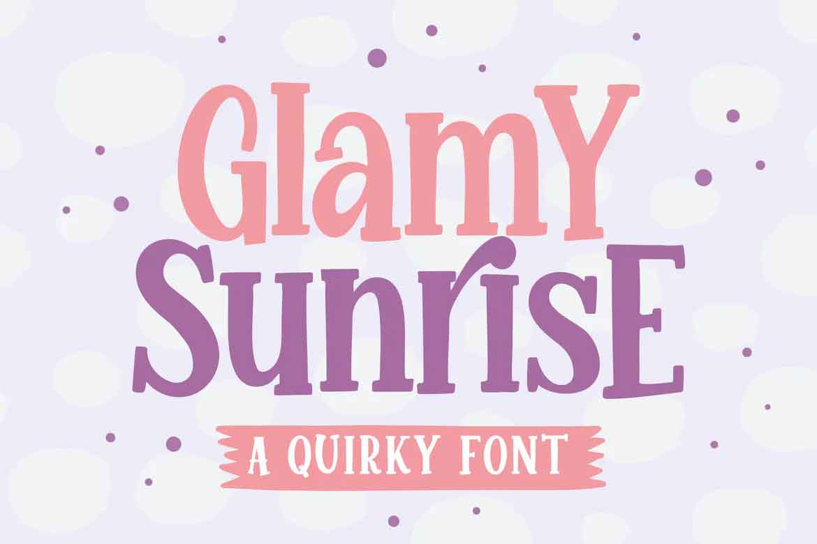 Glamy Sunrise Font