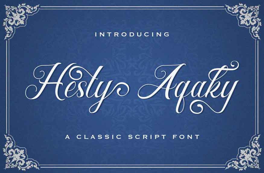 Hesty Aqaky Font