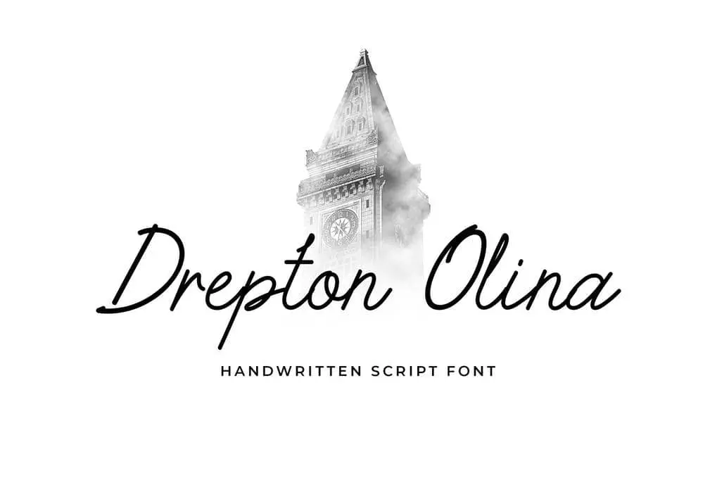 Drepton Olina Handwritten Font