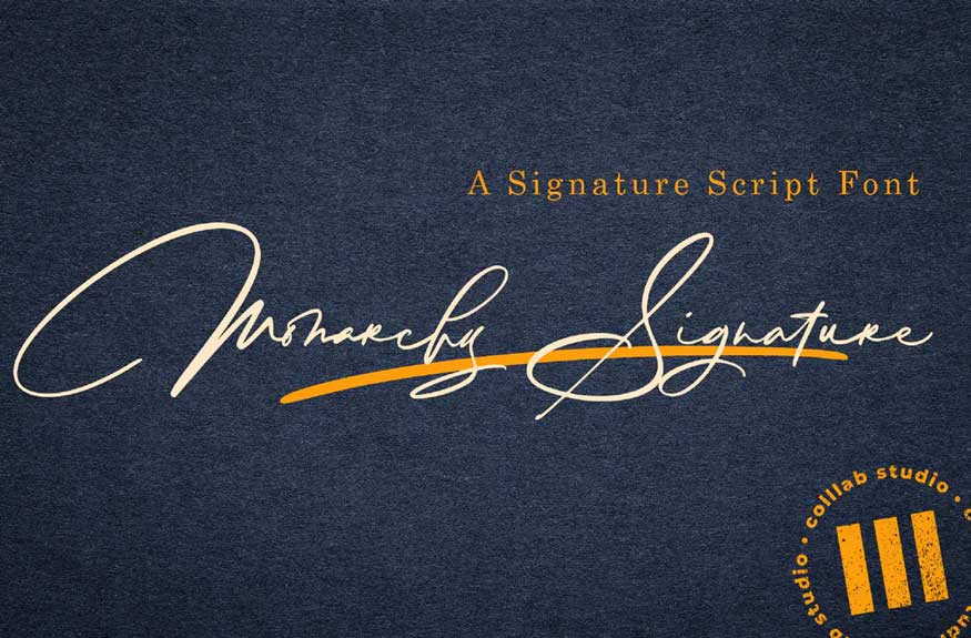 Monarchy Signature Font