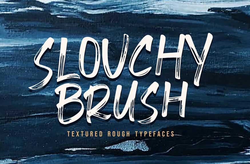 Slouchy Brush Font