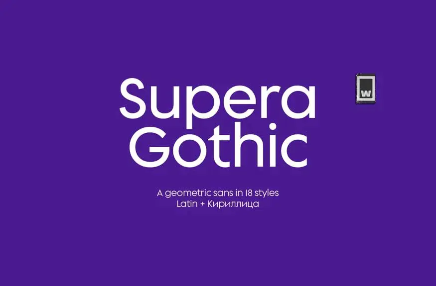 Supera Gothic Font Family