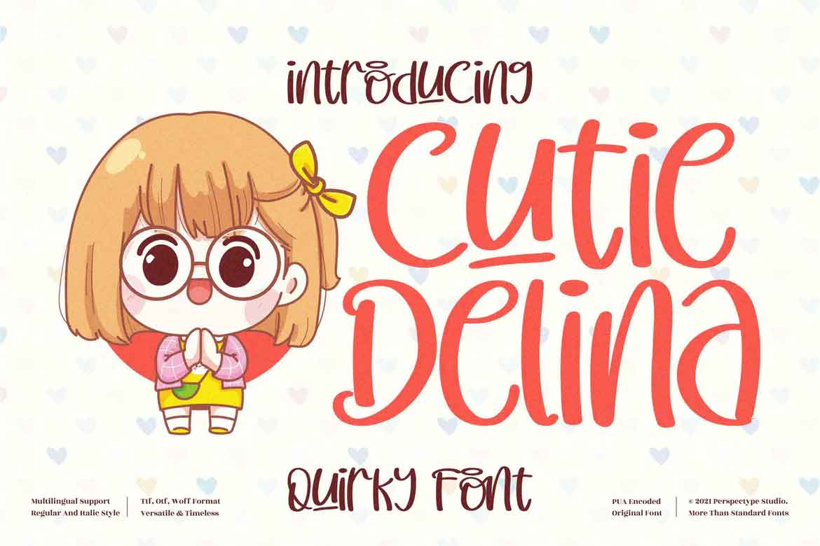 Cutie Delina Font